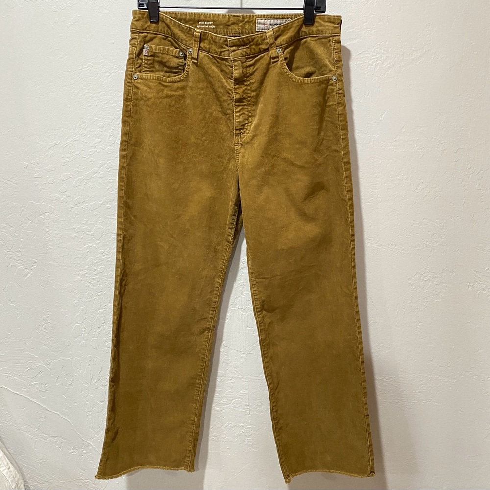 AG The Rhett High Waist Crop Corduroy Jeans